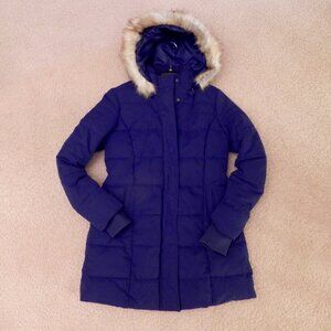 Womens Navy Blue Winter Coat - NWT - St John's Bay - Medium